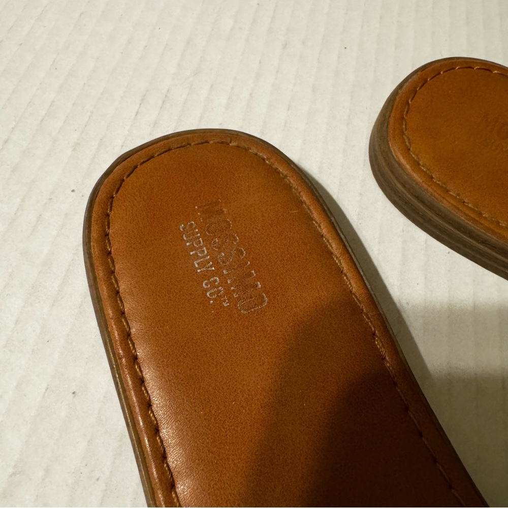 Mossimo Studded Rhinestone Brown Sandals - Picture 8 of 8